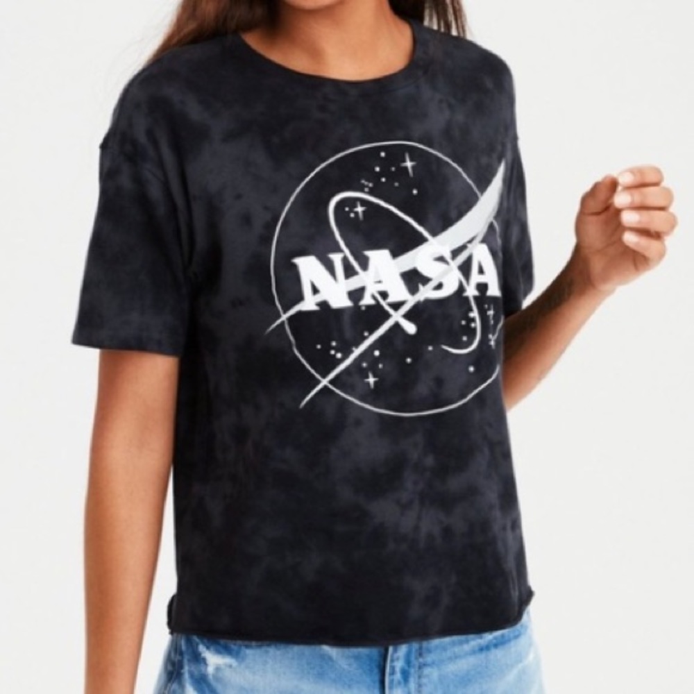 NASA Tye Dye Crop Tee
